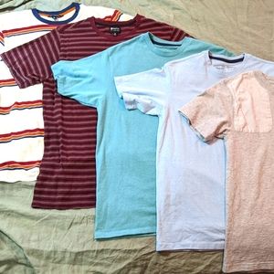 bundle of 5 men's t-shirts (distortion • matix • patagonia • carhartt)